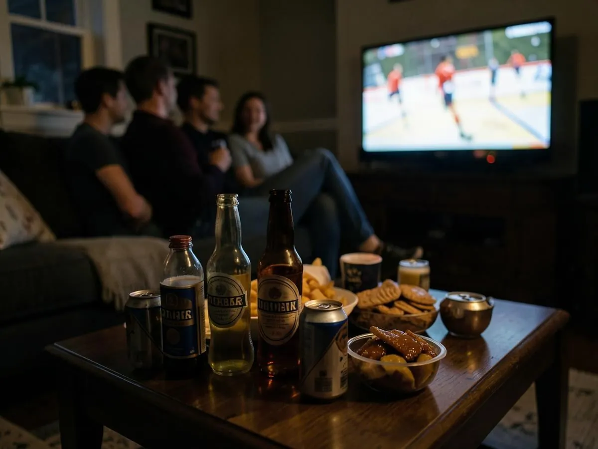 Bottles delivered for game night
