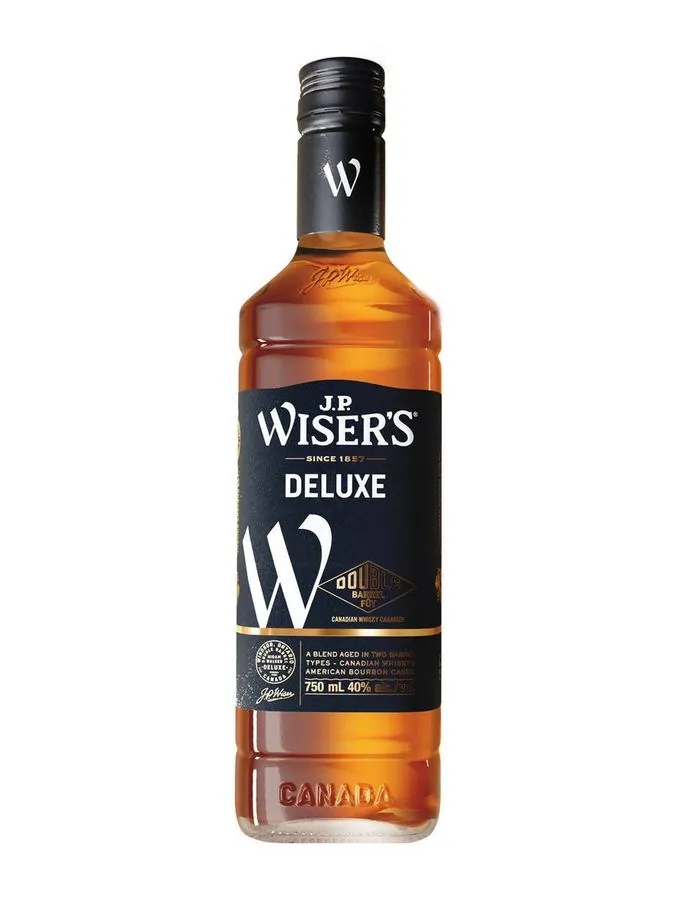 J.P. Wiser's Deluxe Canadian whisky 750 mL bottle