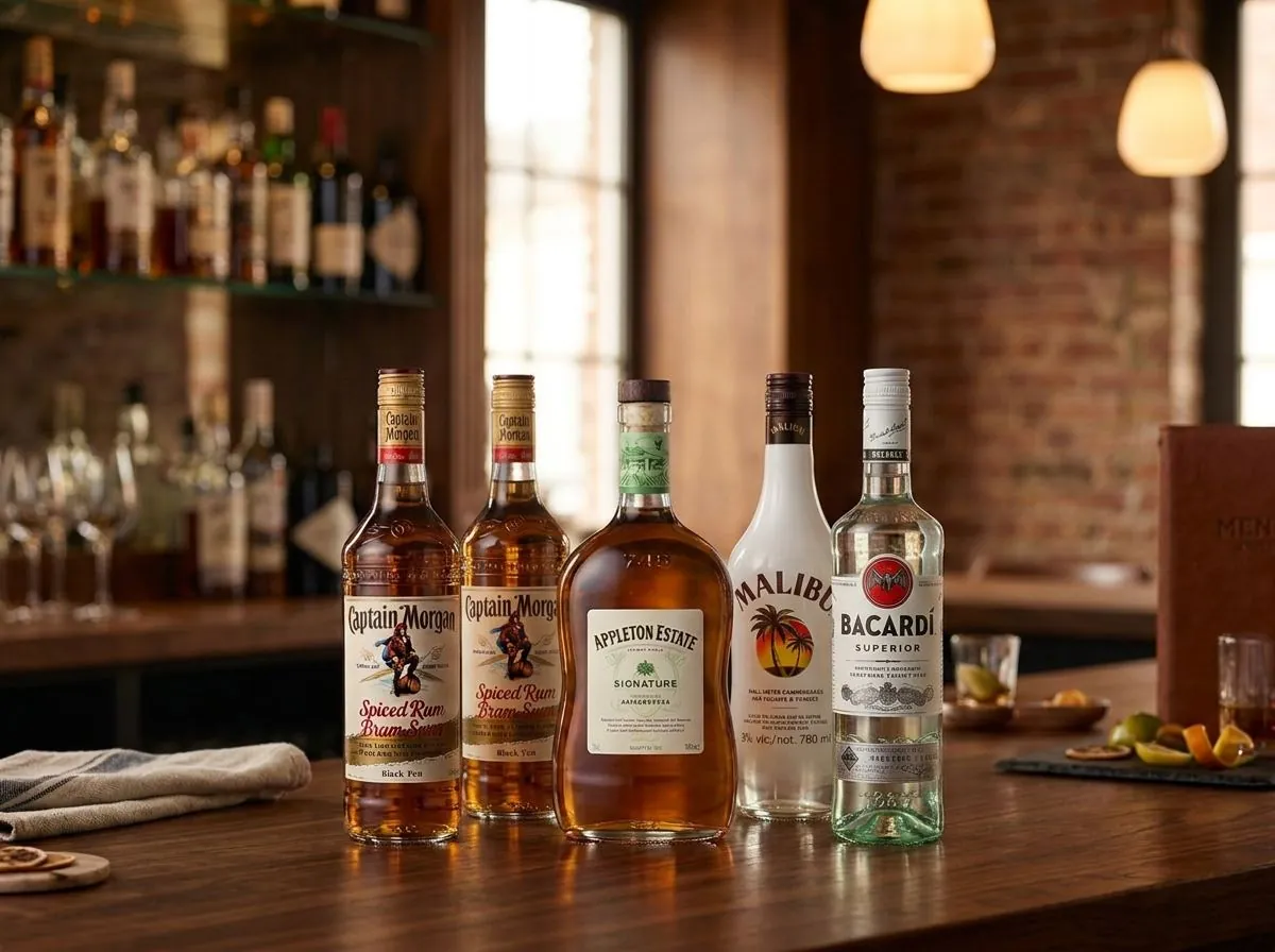 Rum bottles stocked by BottlesNow