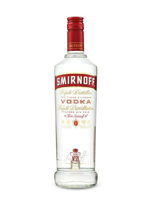 Smirnoff No. 21 vodka bottle