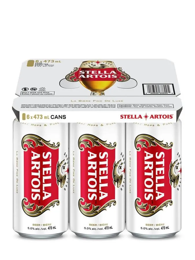 Stella Artois twelve pack of tall cans